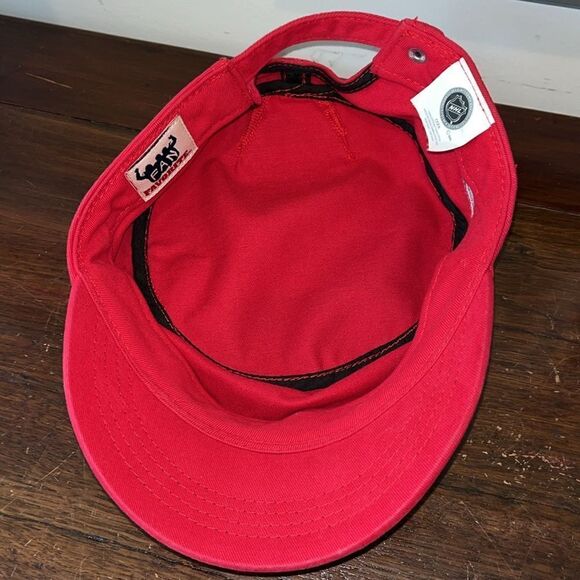 Red flat top motorcycle North Carolina Carolina Hurricanes Logo women’s cap hat - Picture 5 of 5